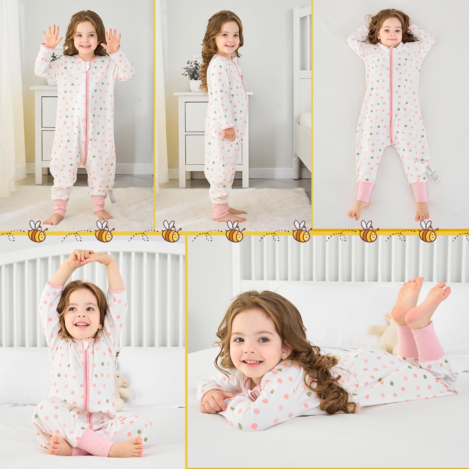 Thumbnail 6 de Baby Schlafsack Sommer mit Füßen 0,5 TOG aus 100% Baumwolle mit Ärmeln