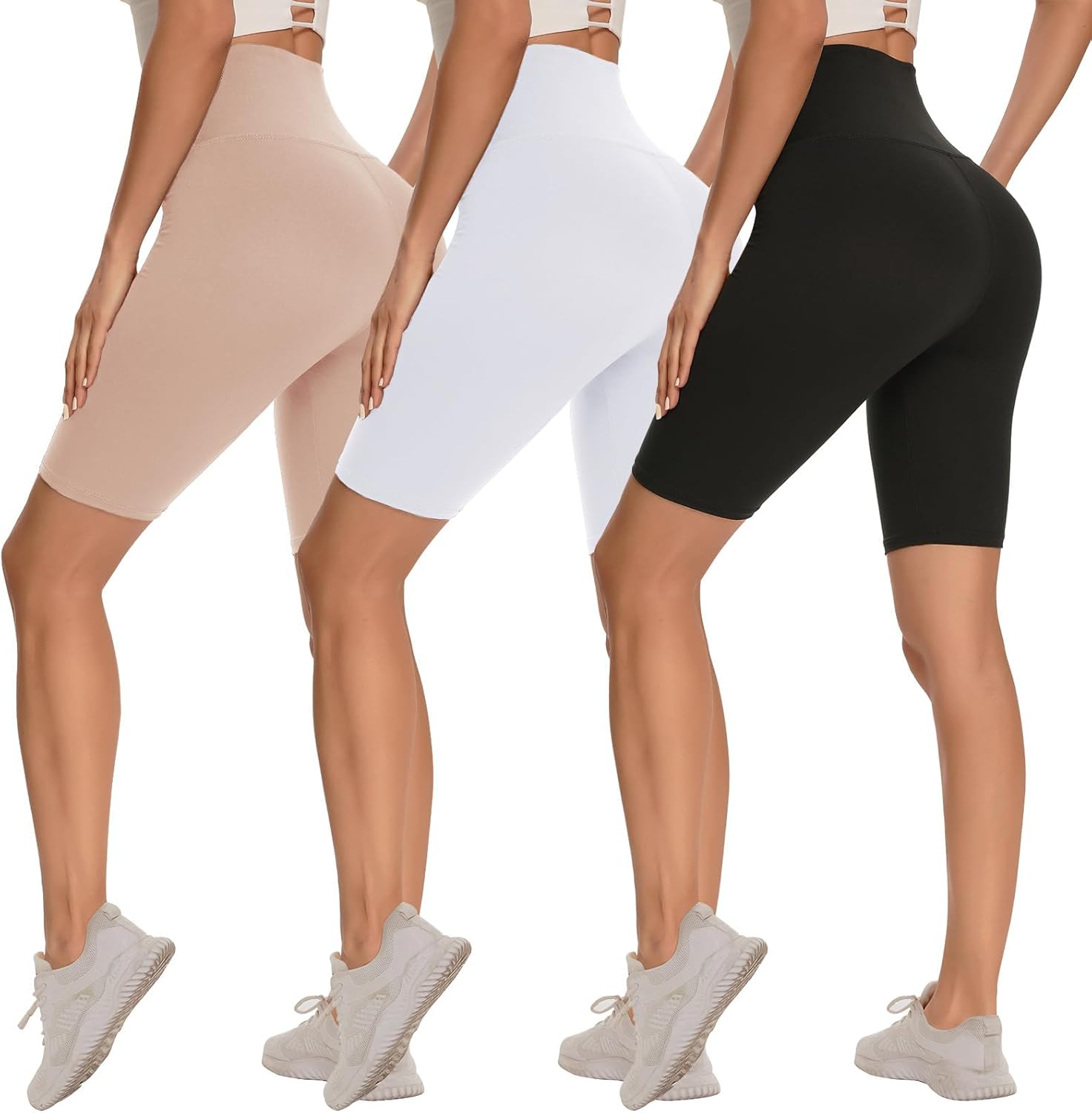 Thumbnail 4 de SYRINX 3 Pack Biker Shorts 8" High Waist