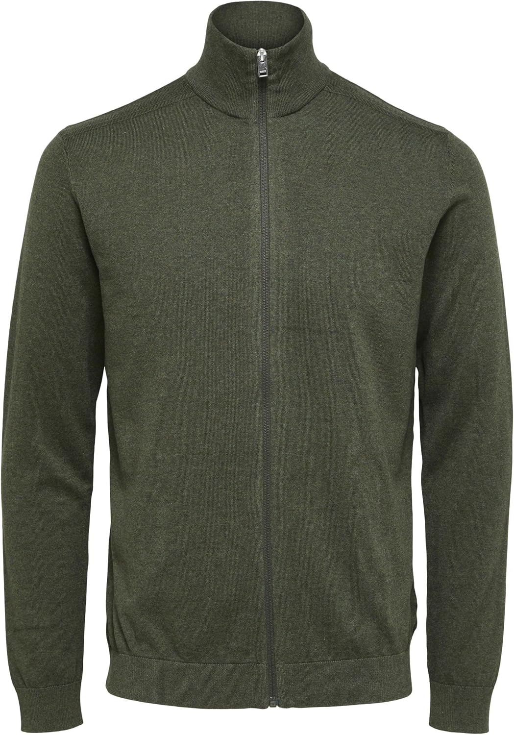 Thumbnail 3 de SELECTED HOMME Male Strickjacke Zip-up – atmungsaktiv, mit Rippdetails