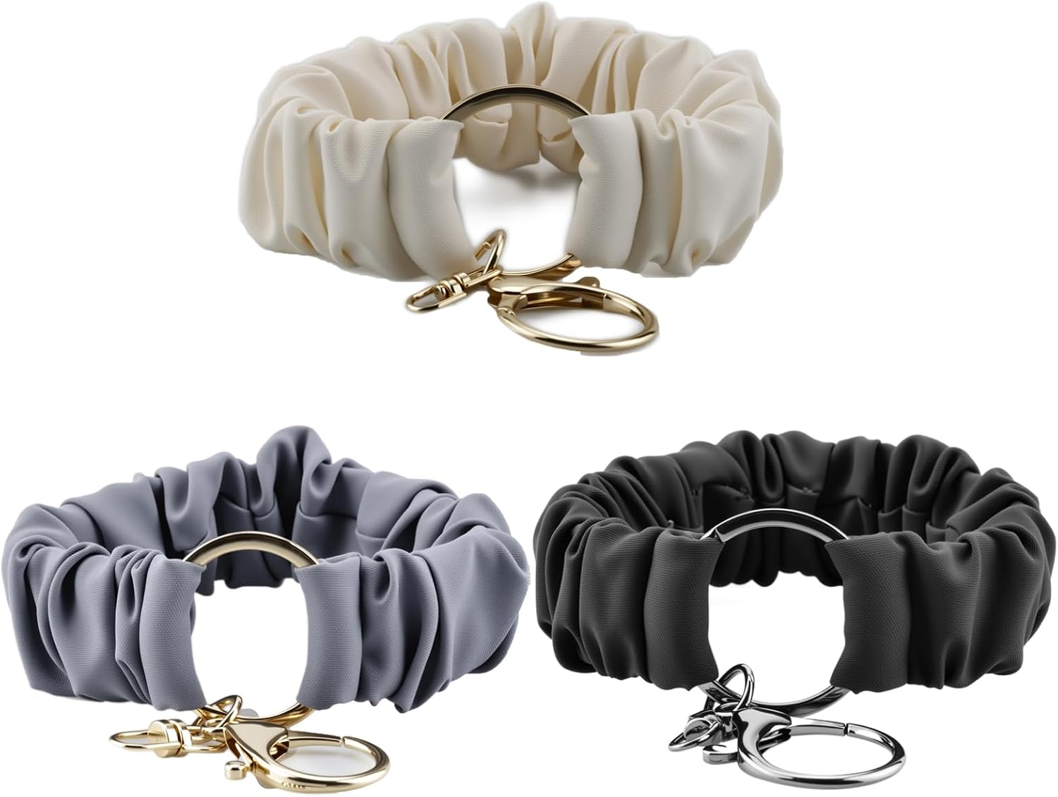 Thumbnail 6 de Scrunchie keychain wristlet 3 pack