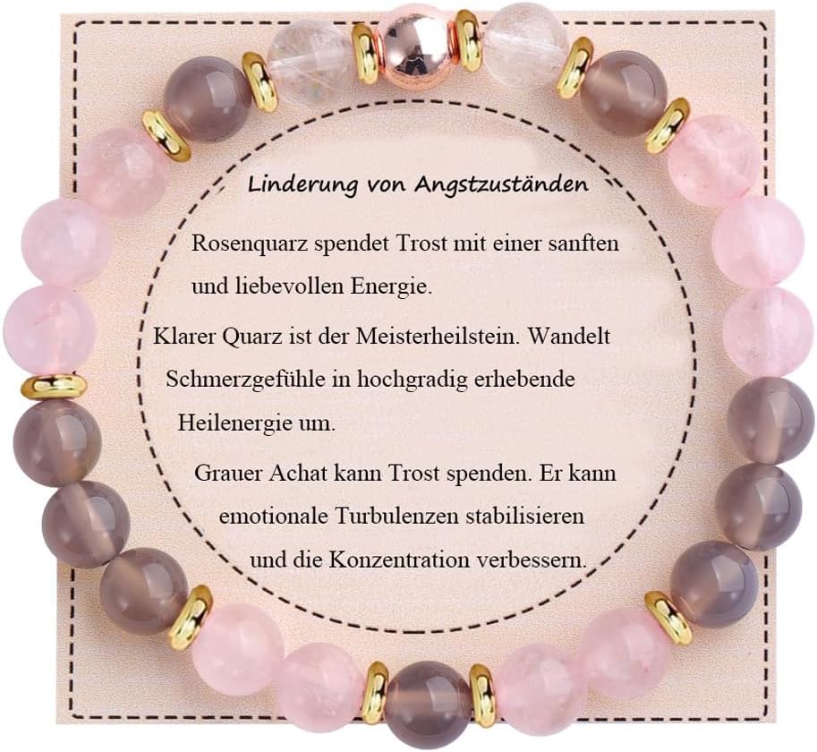 Detalle de UEUC Heilstein-Perlenarmband für Frauen 18,5 cm