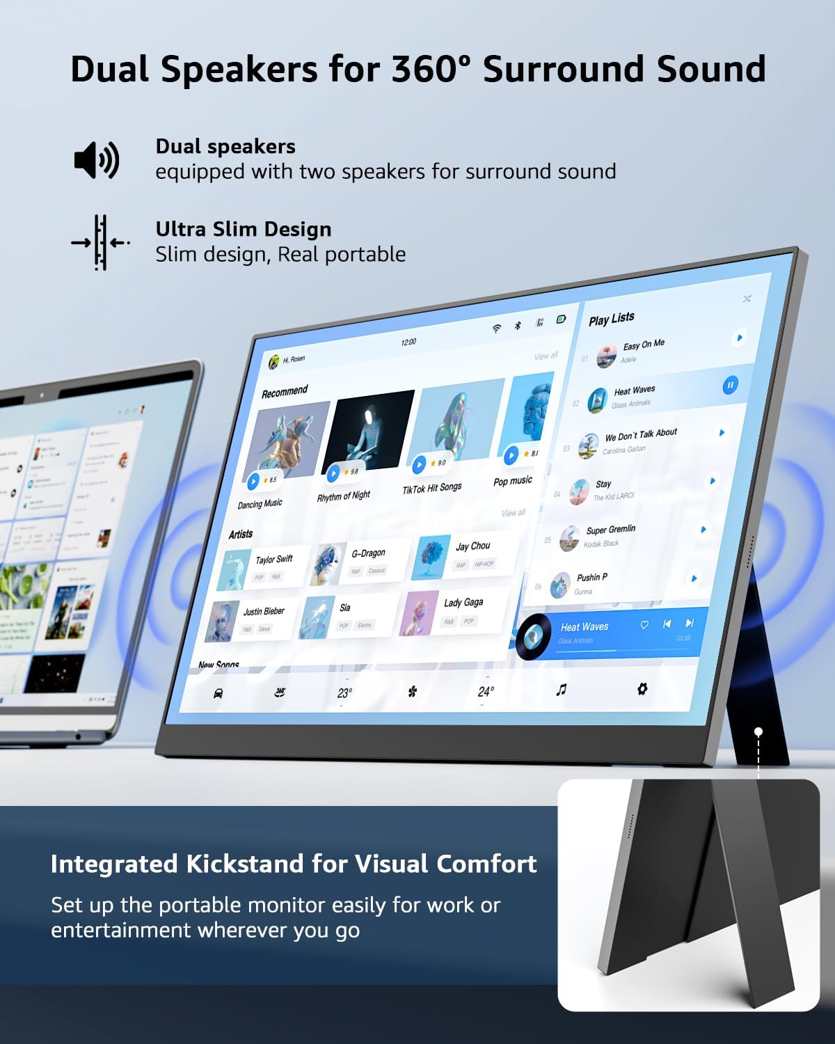 Detalle de Yodoit Yodoit portable monitor 15.6in FHD