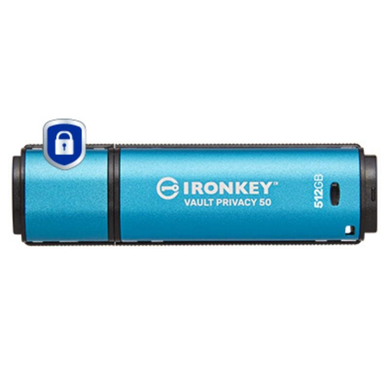 Kingston IronKey Vault Privacy 50 512GB: unidad USB cifrada con certificación FIPS 197