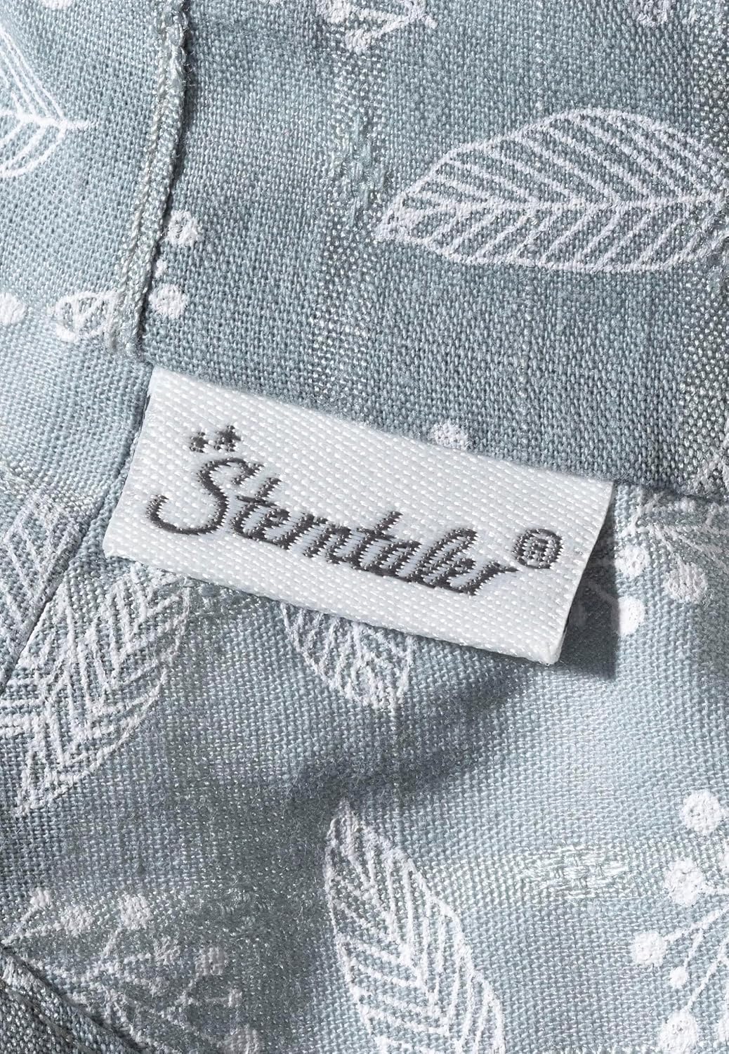 Detalle de Sterntaler Sonnenhut Blätter mit Nackenschutz – Baumwollstoff mit Bindeband, UV30