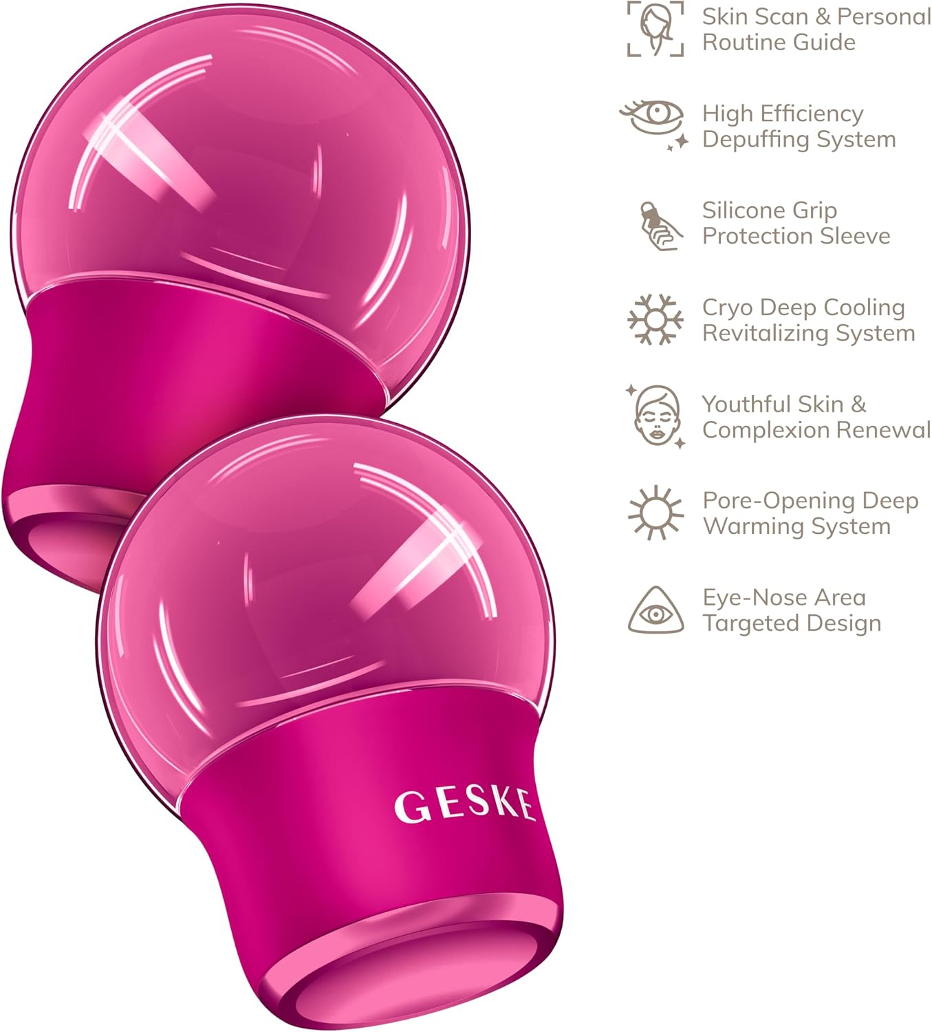 Thumbnail 3 de GESKE Cool & Warm Face & Body Massager – 7 en 1, sans batterie, refroidissant et réchauffant pour visage et corps