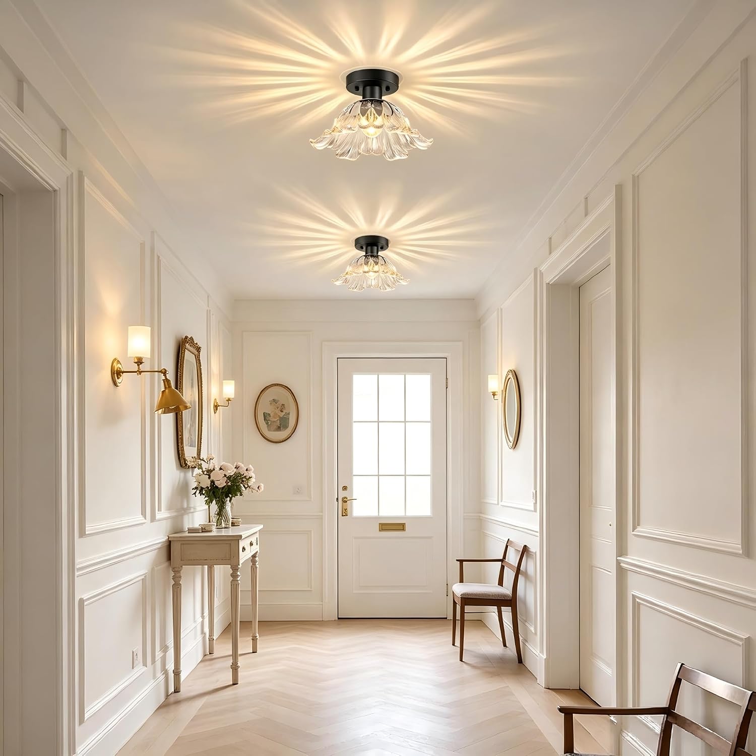 Detalle de Semi-Flush Ceiling Light, 11.02-Inch