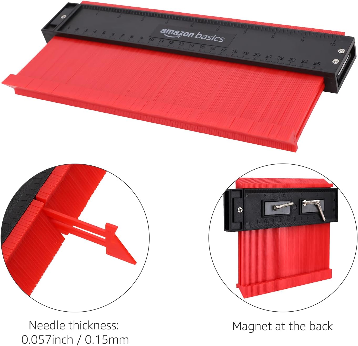 Thumbnail 3 de Amazon Basics Contour Gauge Set of 2 (12.7 cm and 25.4 cm) – Prudent Tooling for Copying Complex Profiles