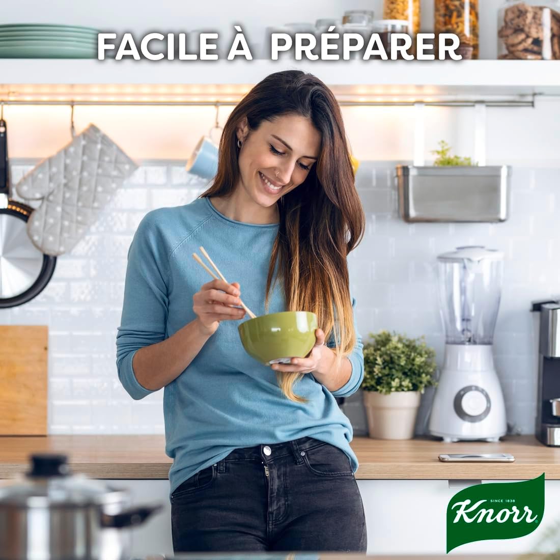 Detalle 2 de Knorr Soupe Déshydratée Chinoise 45g – Lot de 14