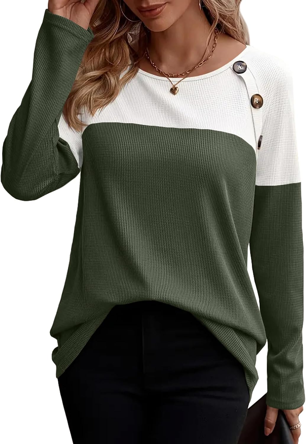 Thumbnail 6 de T-shirt manches longues femme Zeagoo, S à XXL