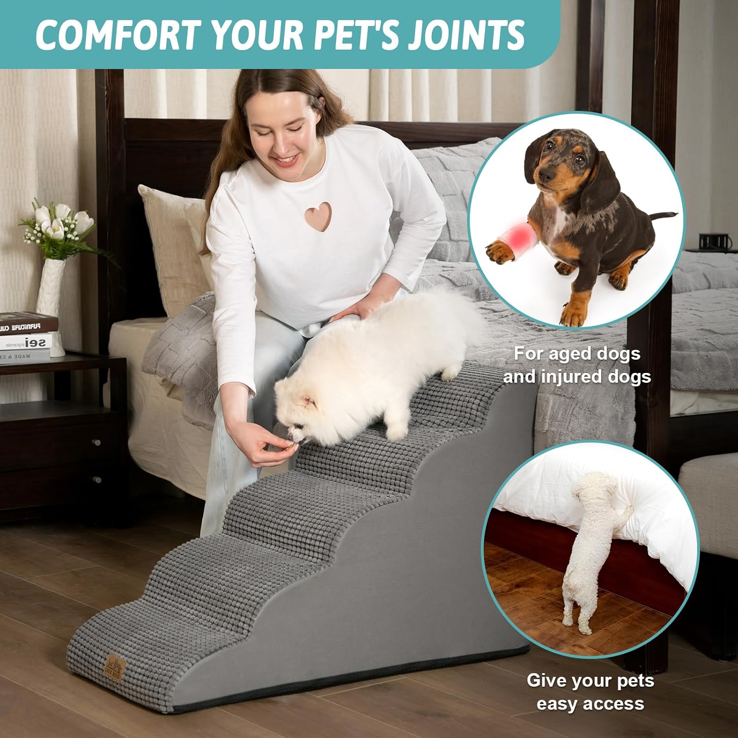 Thumbnail 2 de COZY KISS Hundetreppe 5 Stufen 57 cm