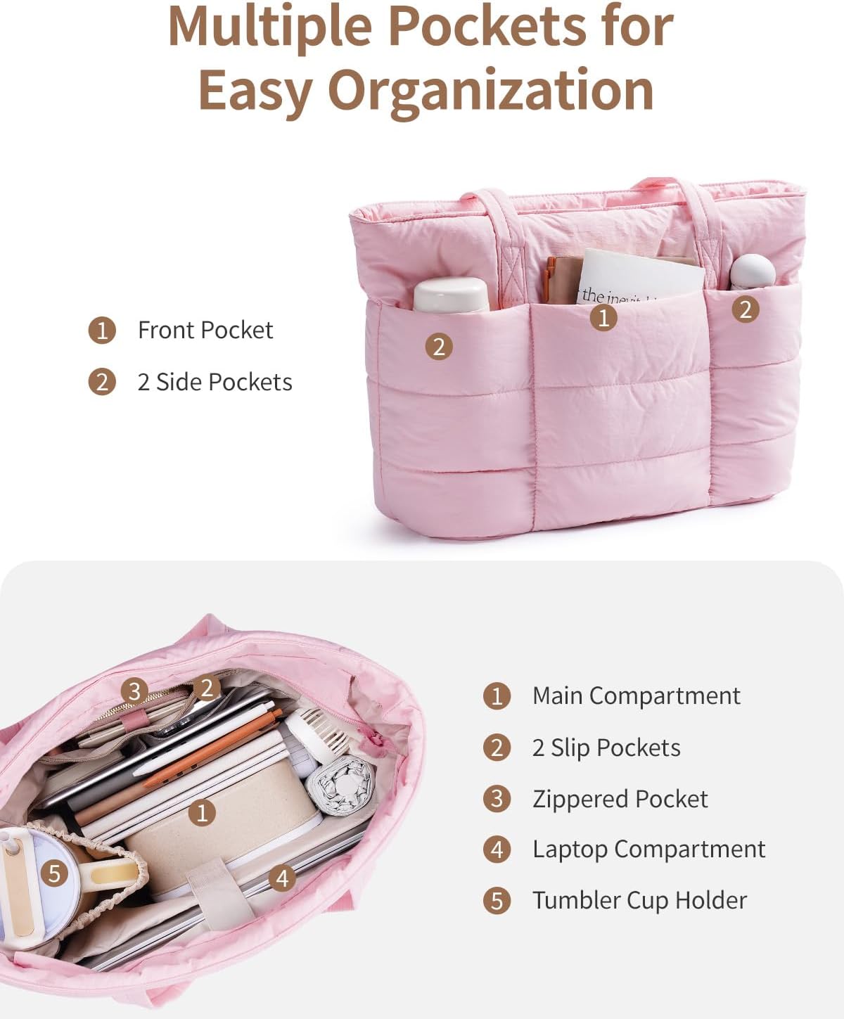 Thumbnail 3 de Narwey quilted tote bag 20 litre