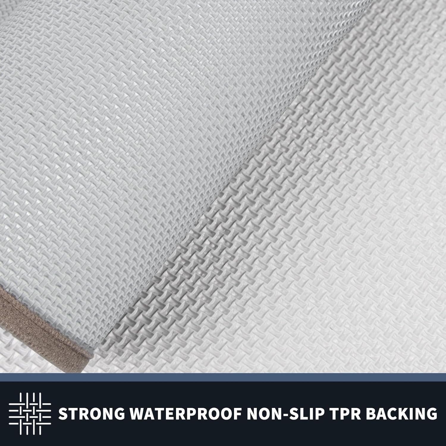 Detalle 2 de PURRUGS Dirt Trapping Door Mat 32" x 48" – Non-Slip, Machine Washable, Beige & Grayish Brown