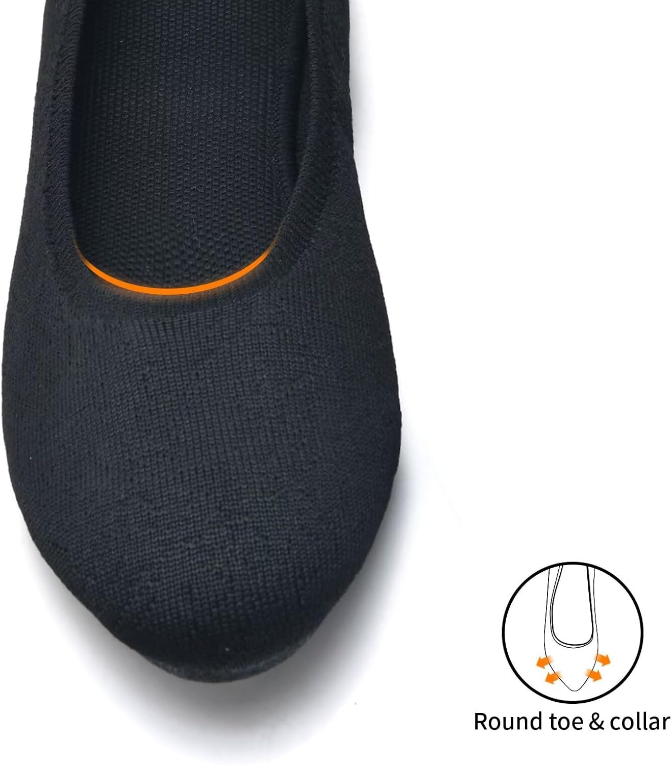 Thumbnail 1 de Puxowe Damen Ballerina Rundzeh Flache Schuhe – Komfortable Slip-On Flats für Alltag und Spaziergänge