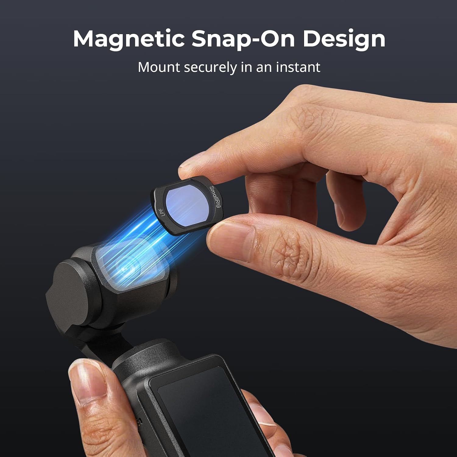 Thumbnail 1 de SmallRig Magnetischer Lichtverschmutzungsreduktionsfilter 5829 für DJI Osmo Pocket4 / Osmo Pocket 3