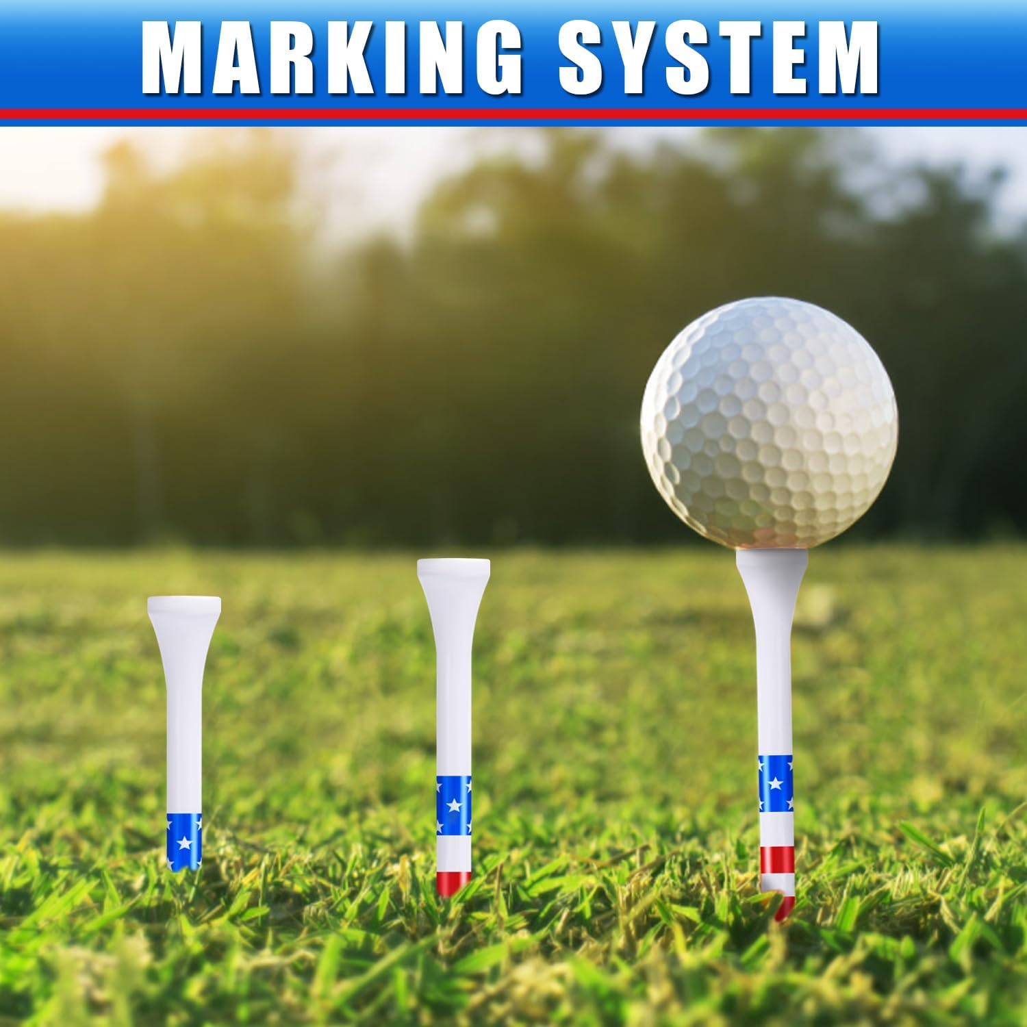 Detalle de Goashpeaot Premium Golf Tees — 3-1/4 Inch, Choose Between 200 or 120 Count