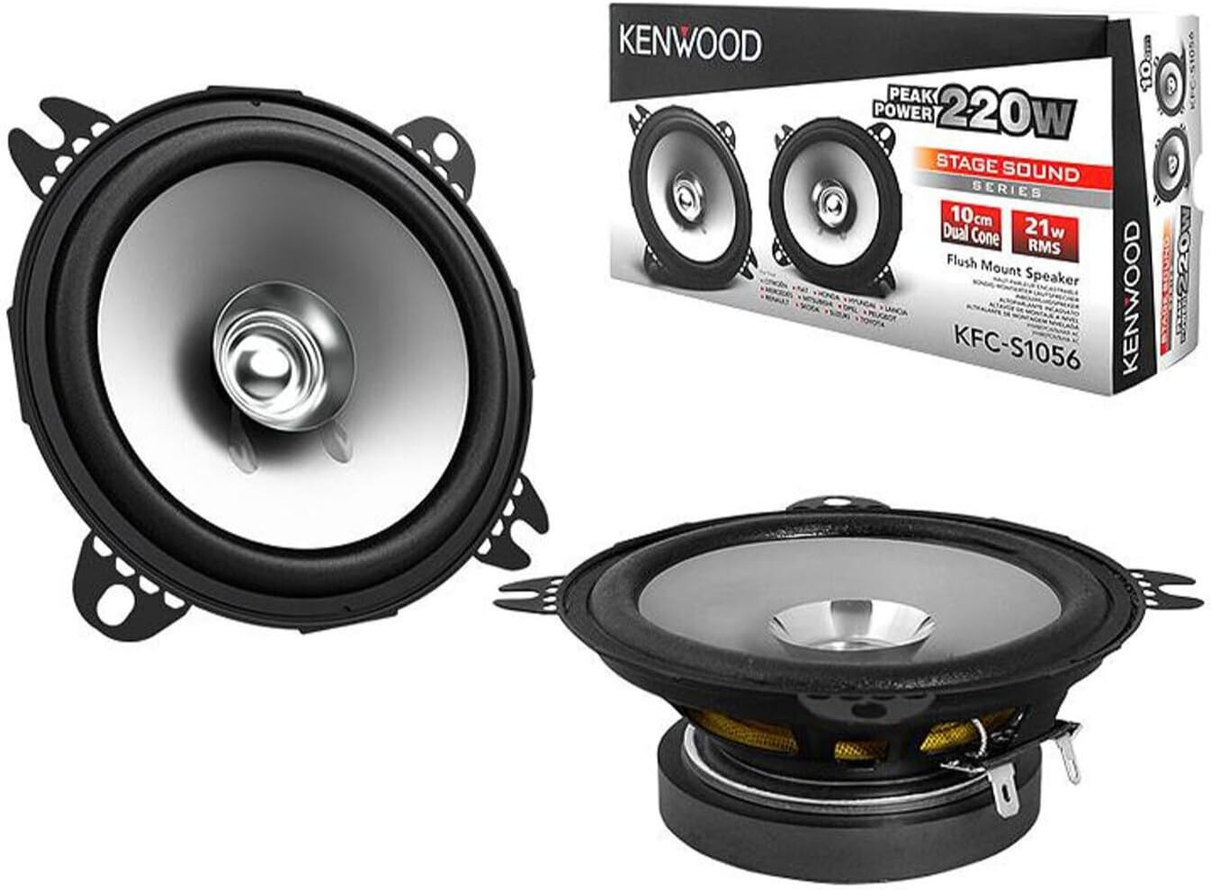 Thumbnail 4 de Kenwood KFC-S1056 Stage Sound: sistema di altoparlanti da 10 cm con montaggio a filo (220W di picco)