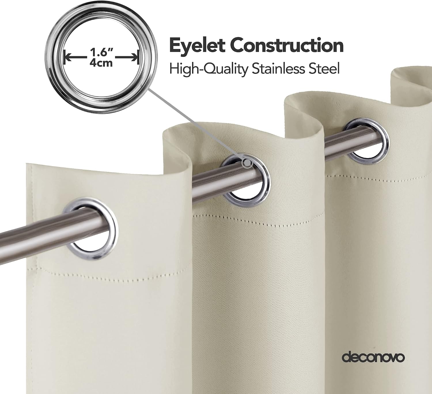 Thumbnail 4 de Deconovo Super Soft Curtains 140x260cm