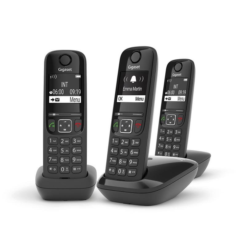 Detalle 2 de Gigaset AS690 Trio: teléfono inalámbrico DECT de 3 salas para casa u oficina