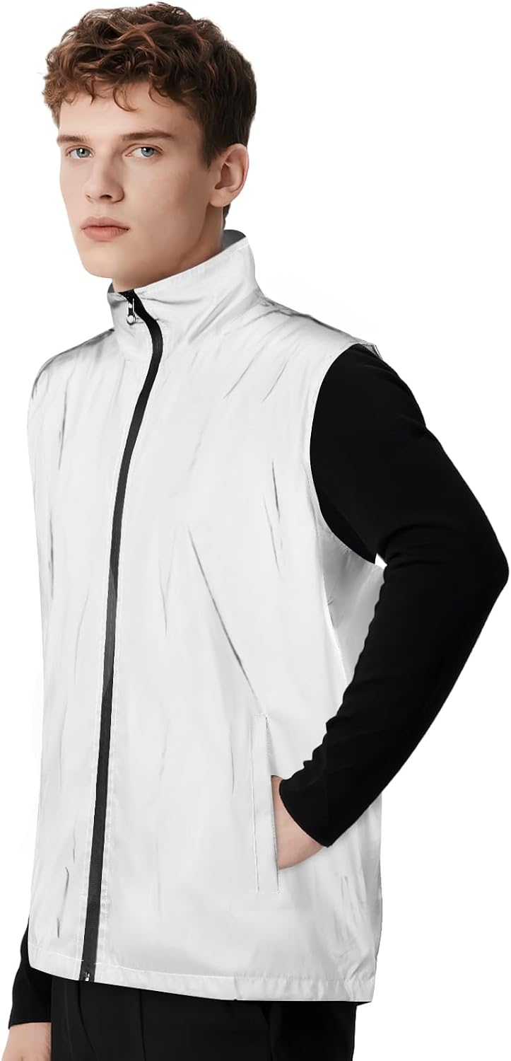 BSBUY Veste sans manches vélo Gilet réfléchissant Haute Visibilité