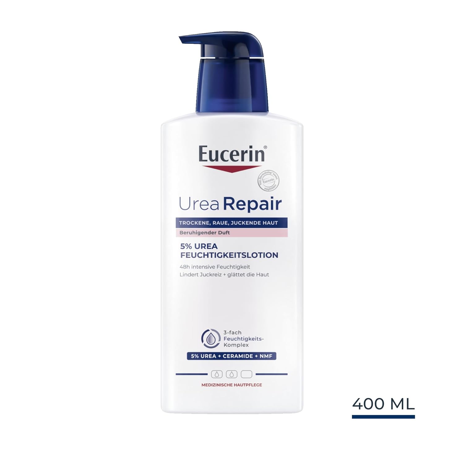 Thumbnail 6 de Eucerin UreaRepair 5% Urea Feuchtigkeitslotion (400 ml) – Körpercreme für trockene Haut