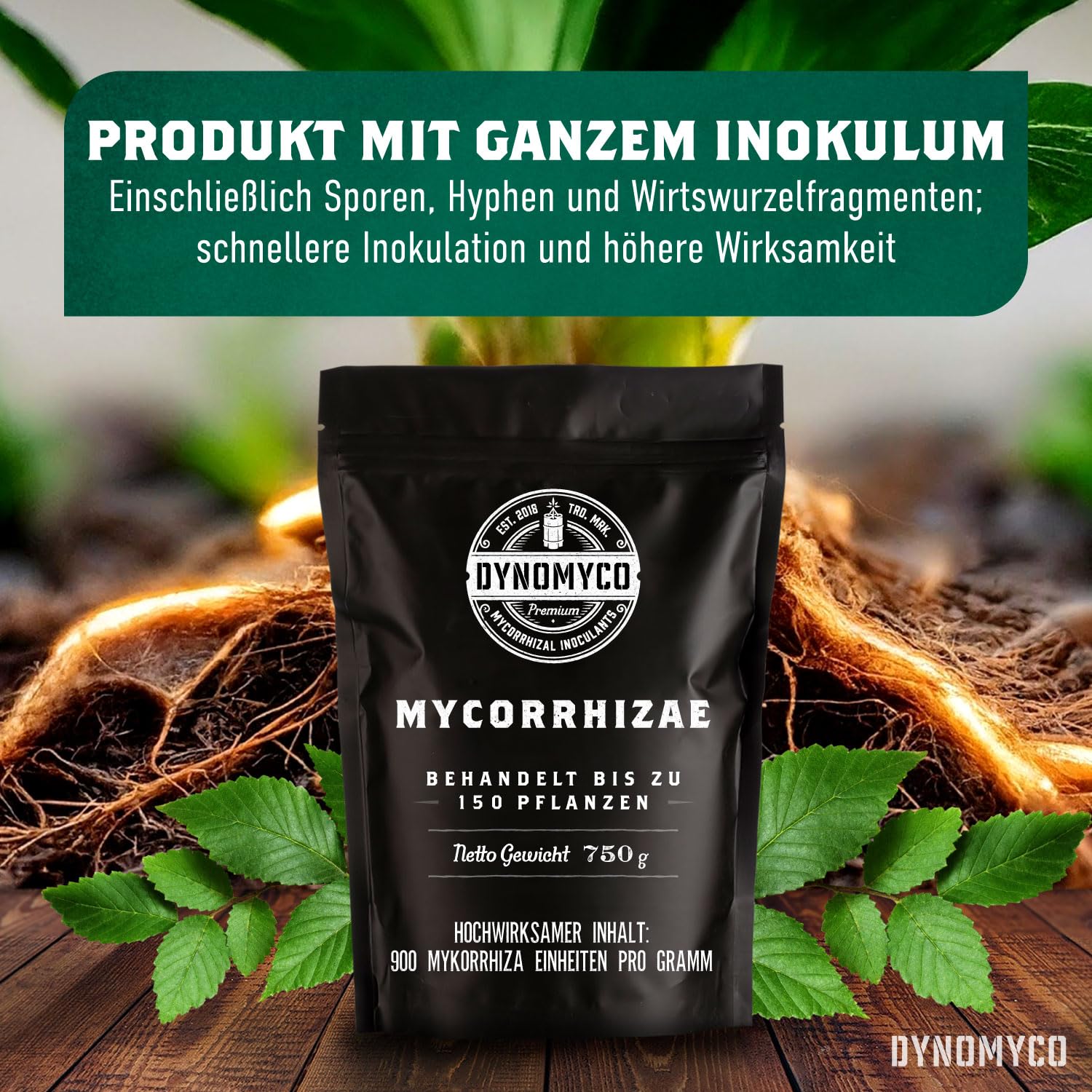 Detalle 2 de DYNOMYCO Mykorrhiza-Impfmittel – Hochleistungsstämme, konzentrierte Formel, verbessert Nährstoffaufnahme
