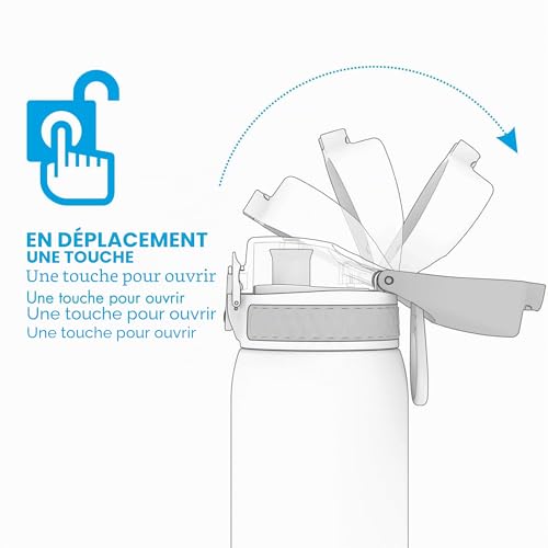 Detalle de Ion8 Gourde Inox Léger 600 ml – Non isolée, anti-fuite et lavage au lave-vaisselle