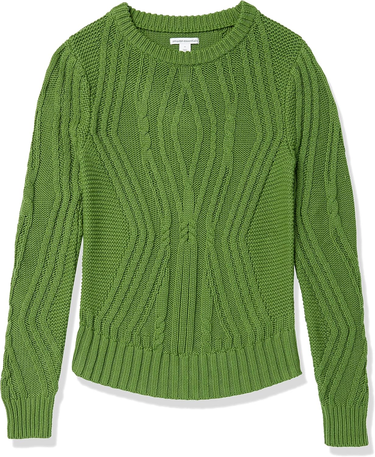 Thumbnail 4 de Amazon Essentials Damen Pullover mit Rundhalsausschnitt und Zopfmuster aus 100 % Baumwolle