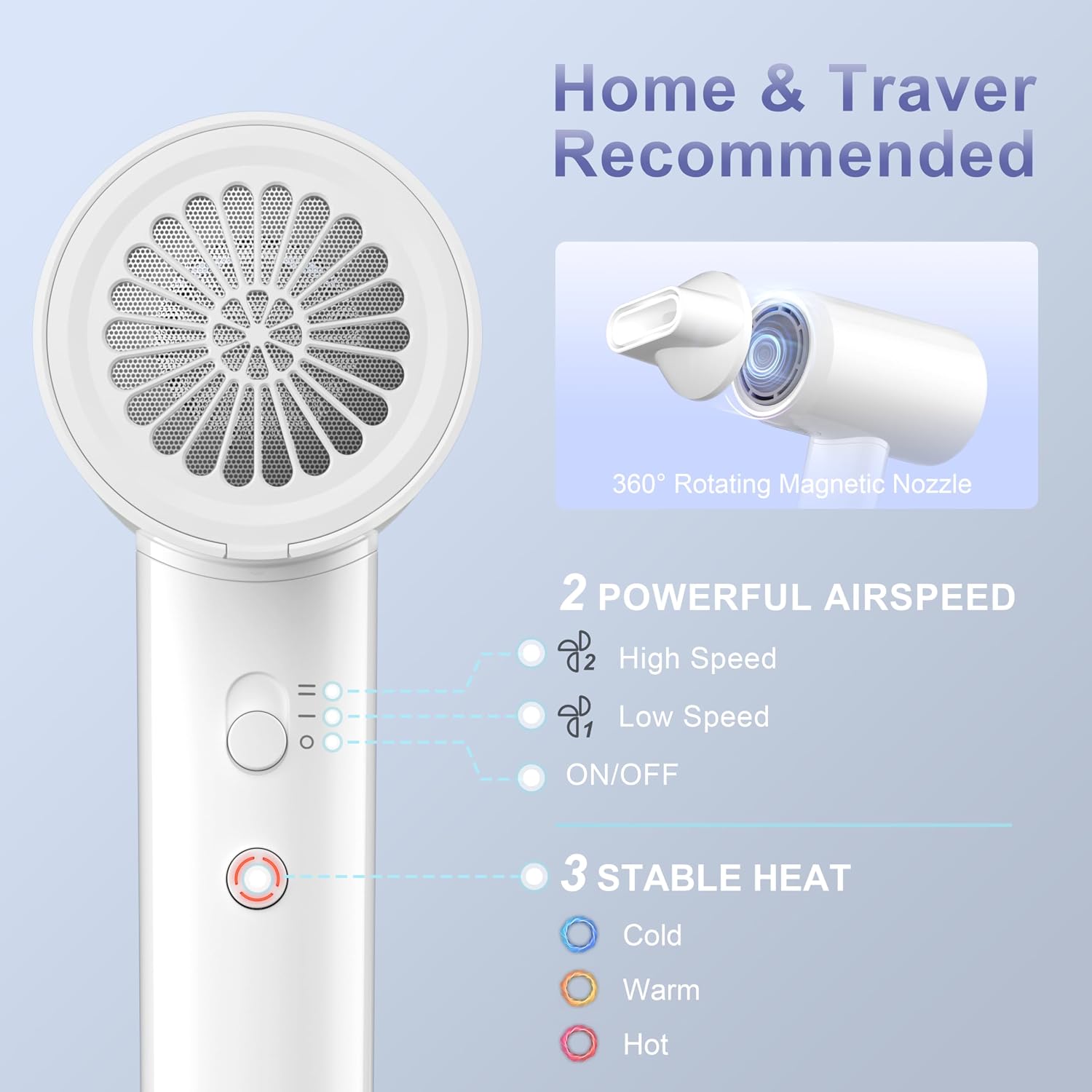 Thumbnail 4 de YAPOY Hair Dryer 110,000 RPM — Ionic hairdryer