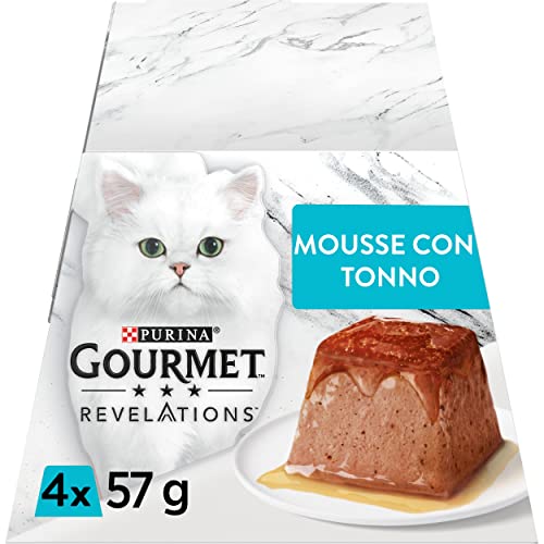 Detalle de GOURMET Revelations Cibo Umido per Gatti Adulti – Mousse Tacchino in Confezioni da 57 g (24 pezzi)