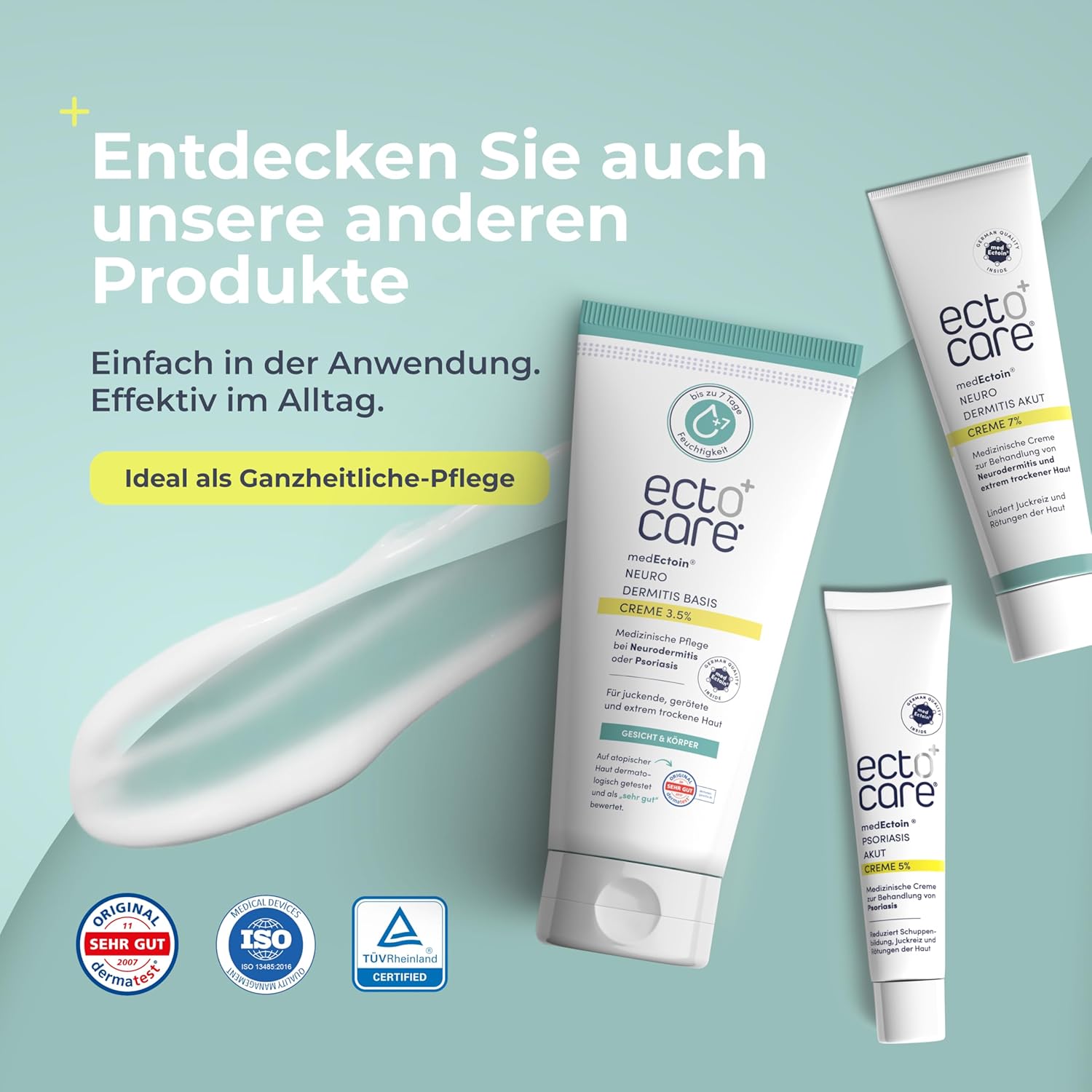 Thumbnail 5 de ectocare® Psoriasis Creme Akut mit 5% Ectoin 30ml – kortisonfrei, dermatologisch geprüft