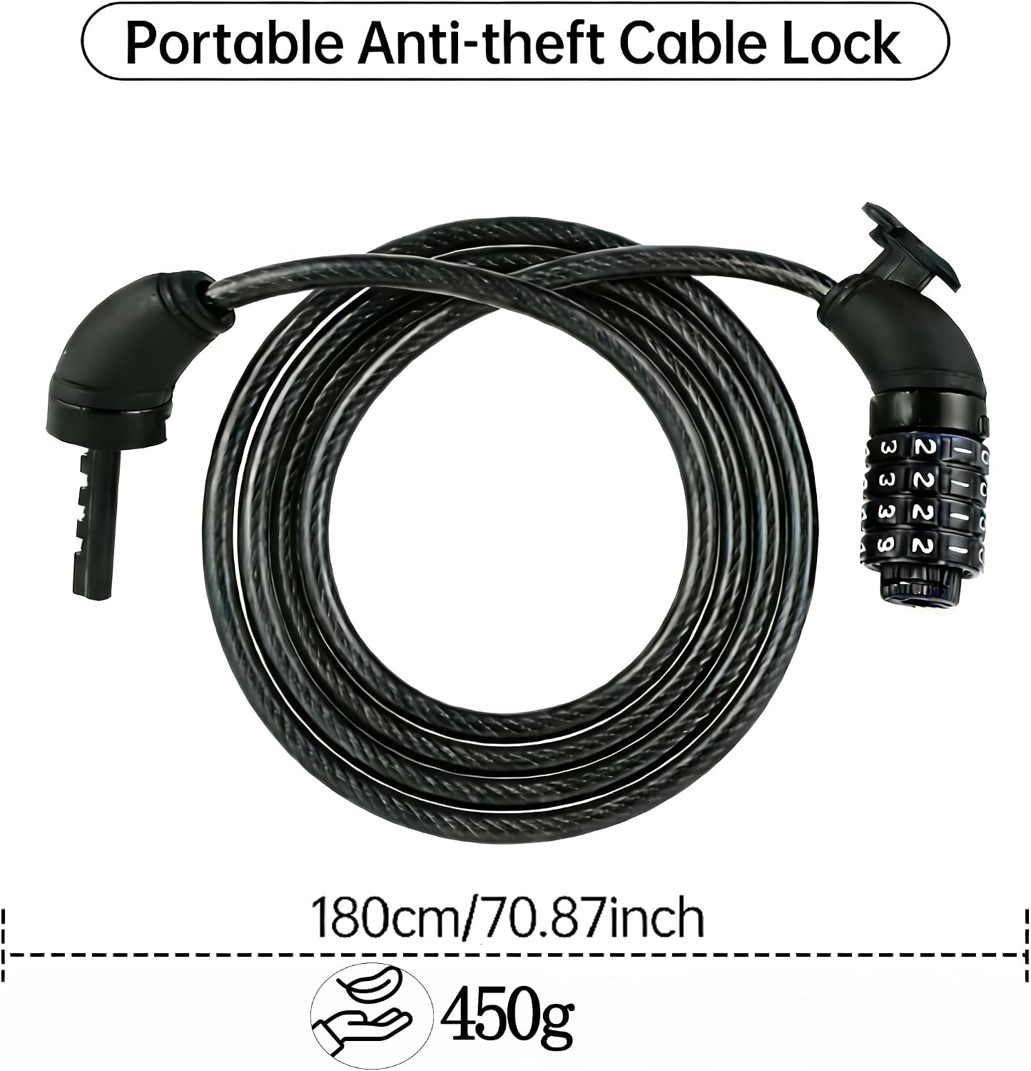 Thumbnail 1 de ZCYLPT Bike Lock 1800mm 12mm