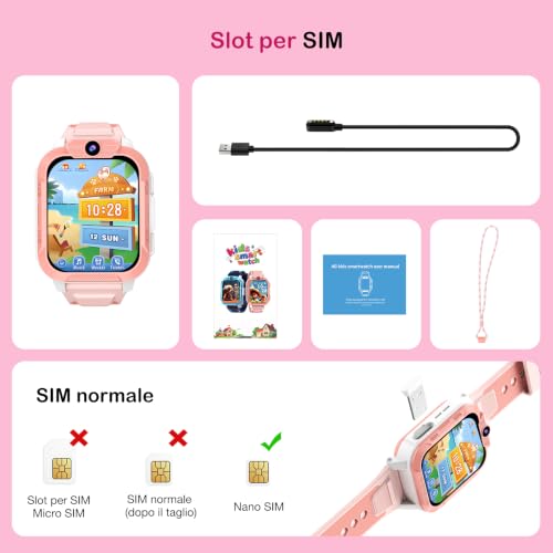 Thumbnail 8 de Baolubao Smartwatch Bambini 4G: videochiamate HD, GPS e modalità scuola