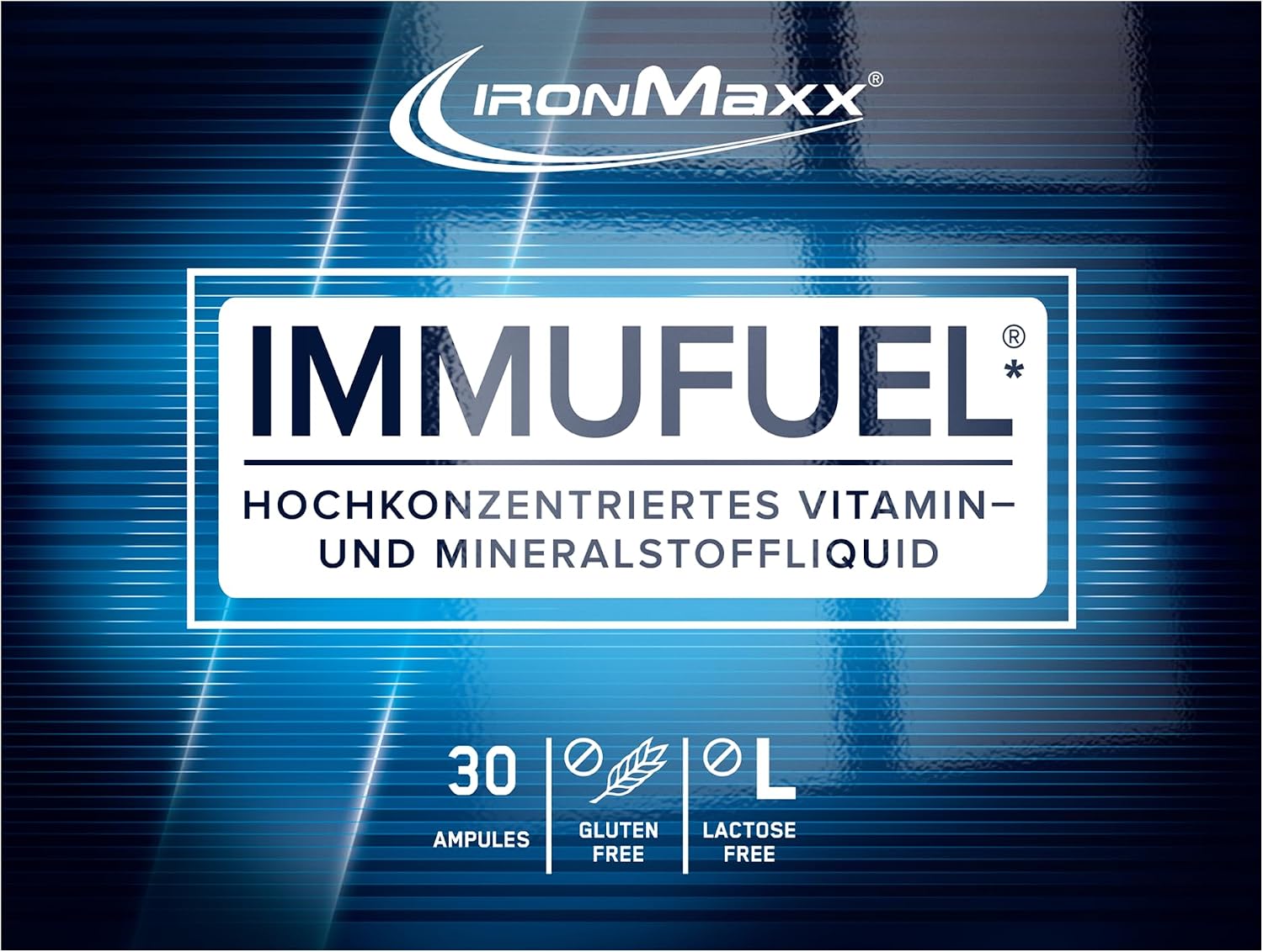 Detalle de ImmuFuel Trinkampullen – 30x25 ml Immunkomplex mit 1240 mg Vitamine und 70 mg Mineralstoffe pro Ampulle