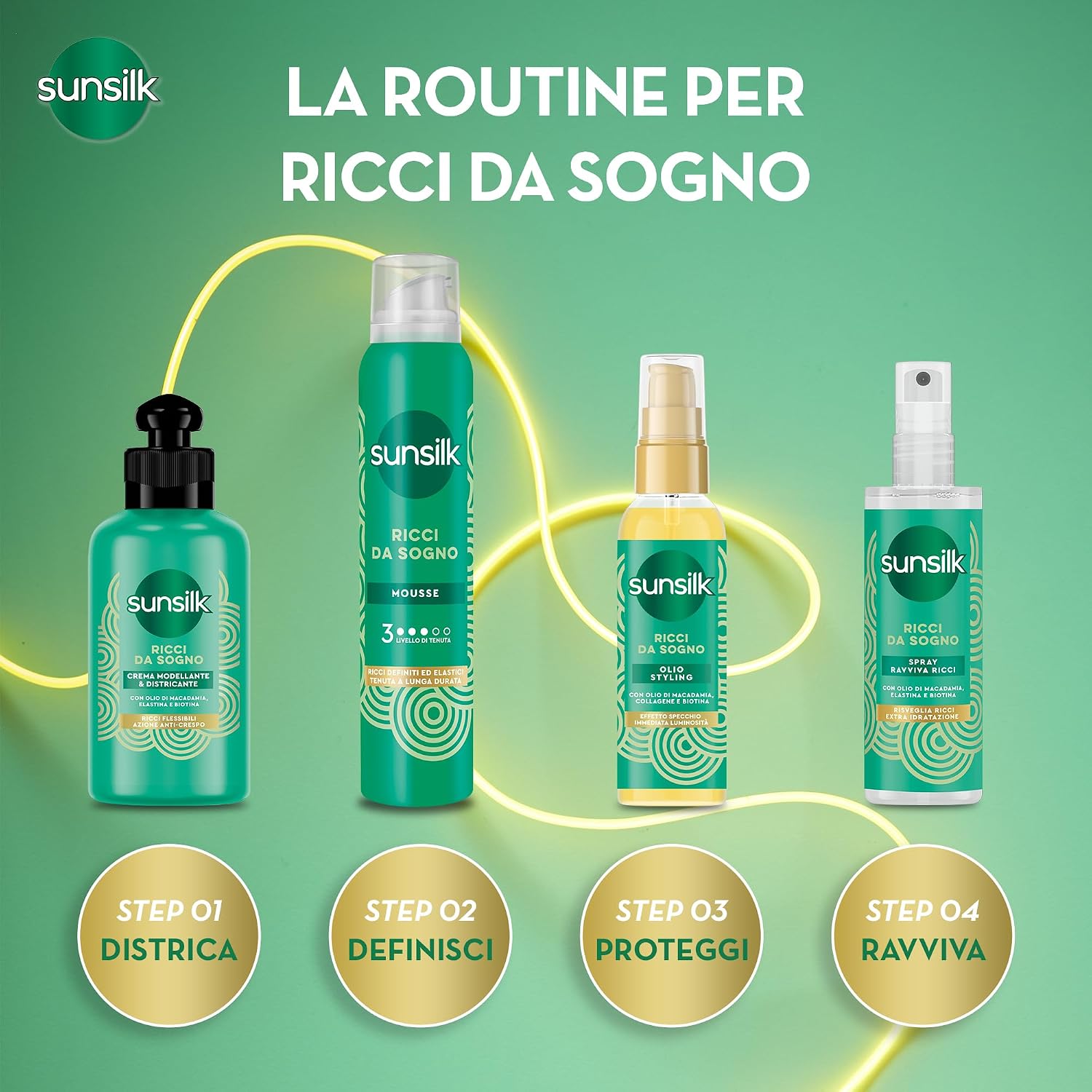 Thumbnail 3 de Sunsilk Spray Ravviva Ricci – Linea Ricci da Sogno, confezione 4x150 ml