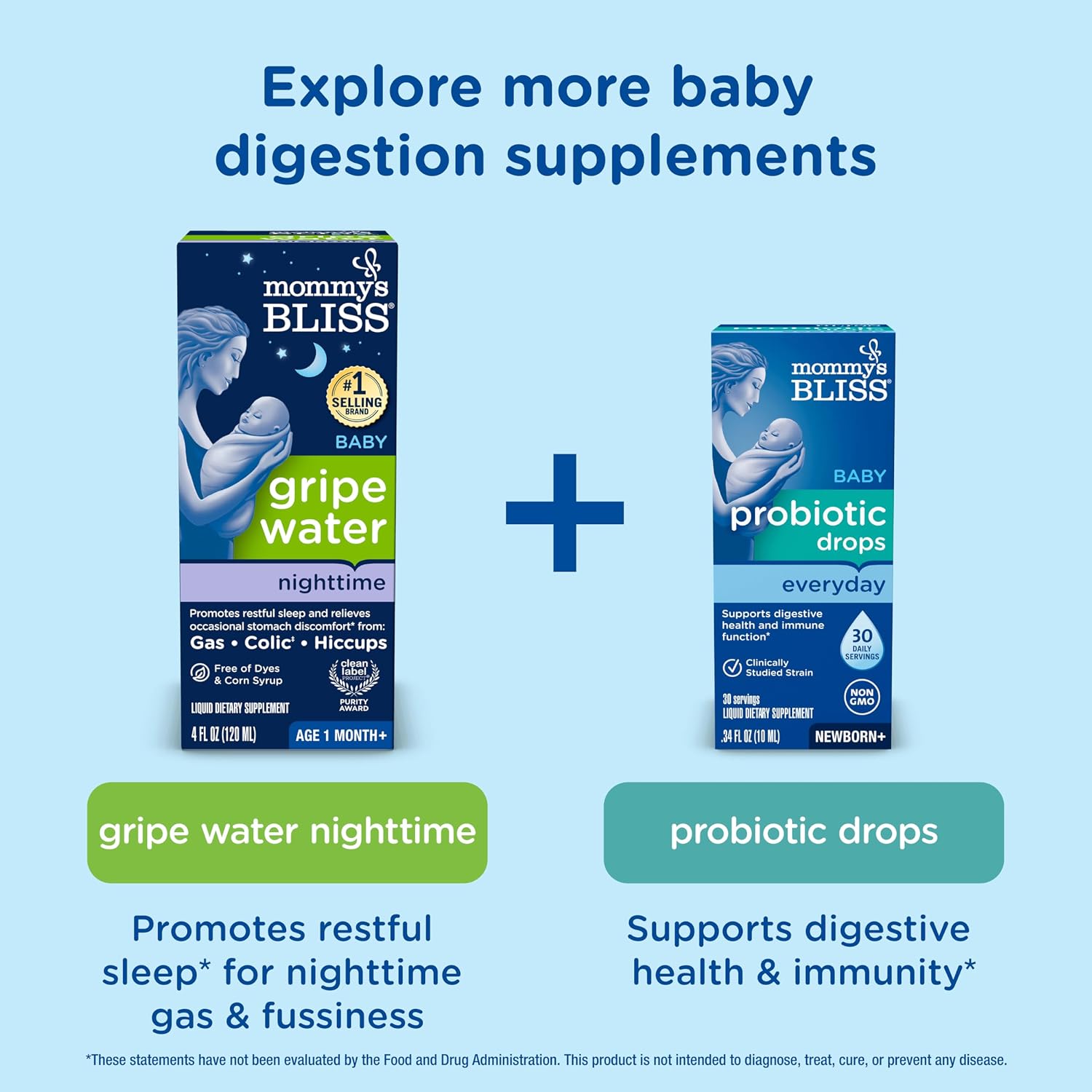 Thumbnail 6 de Mommy's Bliss Gripe Water Original — Infant Gas & Colic Relief (4 oz)