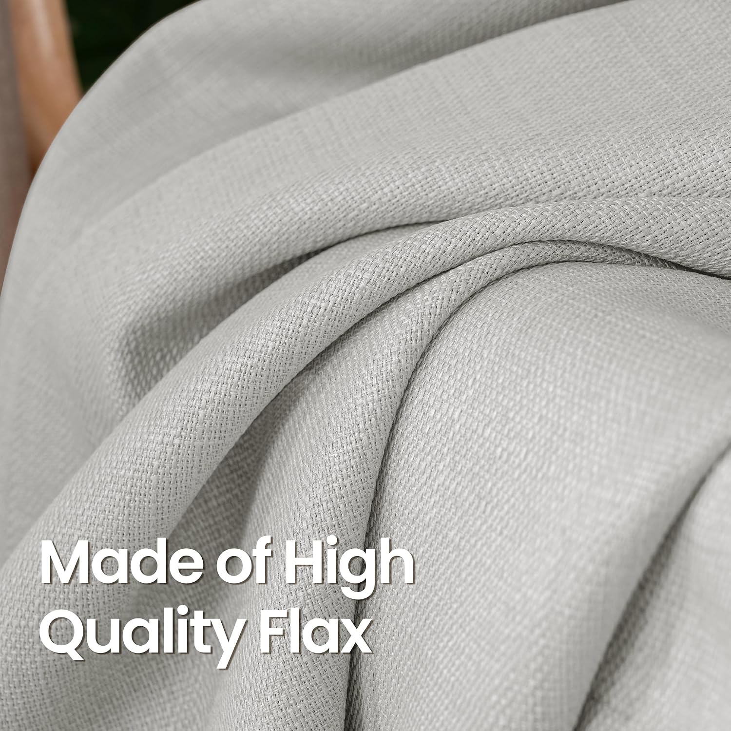 Detalle de BGment Linen Curtains 52 x 95 Inch