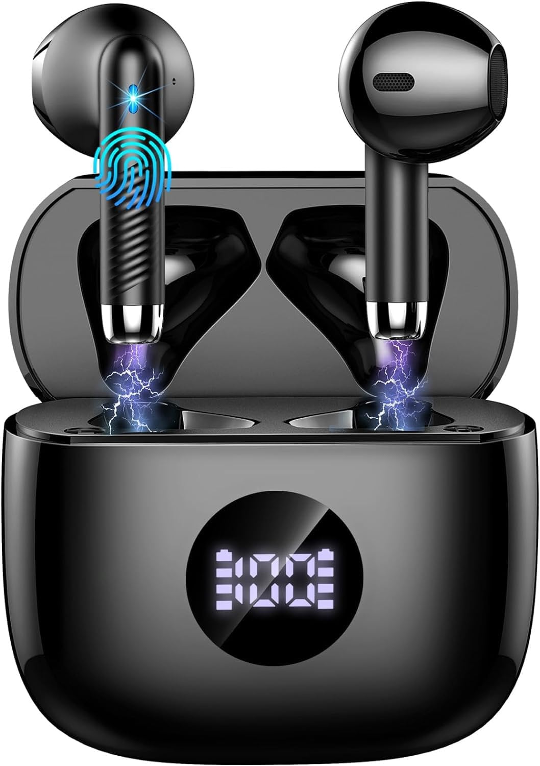 Detalle de Bluetooth-Kopfhörer mit ENC, Bluetooth 5.4, 40 Std. Wiedergabe, IP7 und 13 mm Treiber – J53 In-Ear
