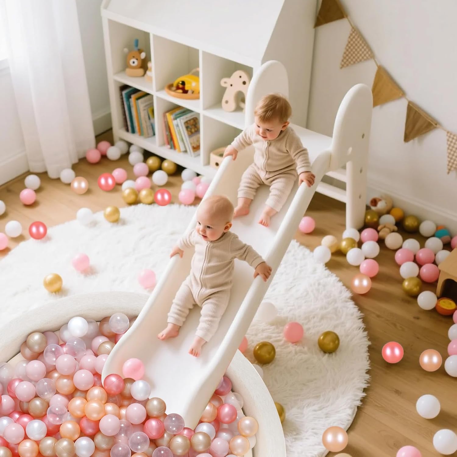 Detalle 2 de STARBOLO 200-Pack Ball Pit Balls for Toddlers (2.2in) — Crush-Proof, BPA & Phthalate Free, 6-Color Set