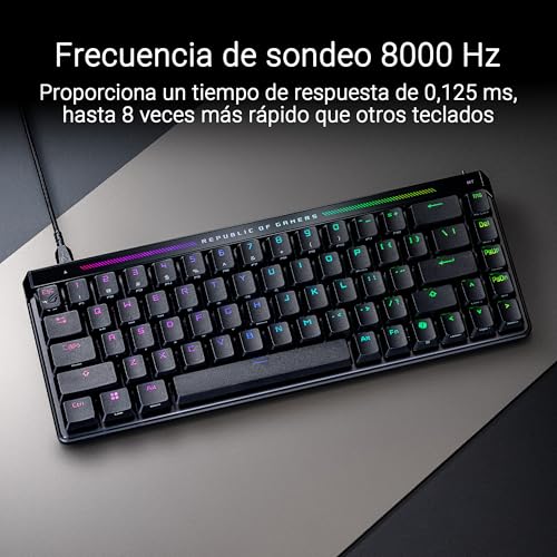 Thumbnail 3 de ASUS ROG Falchion Ace HFX (HFX) teclado gaming analógico 65% con ROG HFX magnéticos y 8000 Hz