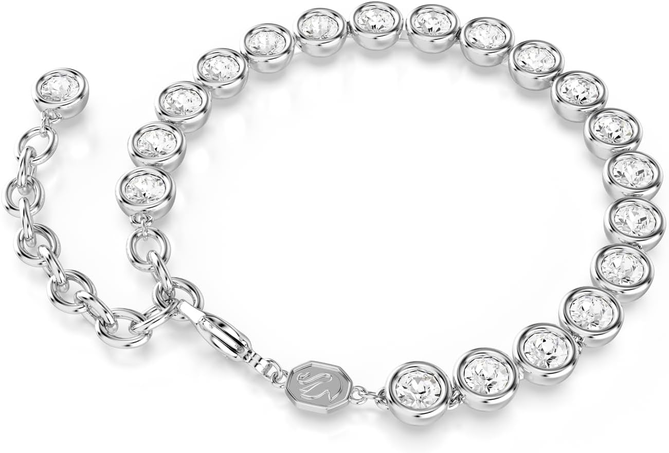 Thumbnail 3 de Swarovski Imber Tennis pulsera talla redonda blanca