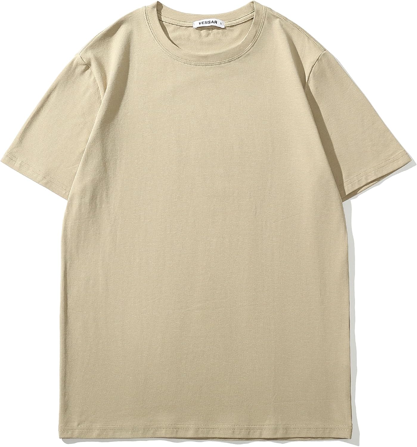 Thumbnail 4 de VEIISAR Herren Baumwoll T-Shirt (190g) – Mitteldickes Basic mit Rundhals, weich & dehnbar