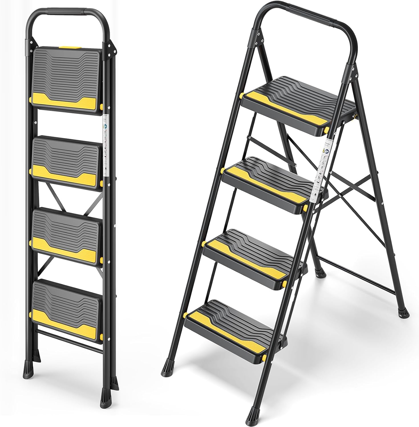 Urackify 4 Step Ladder 150 kg capacity with handrail 🪜