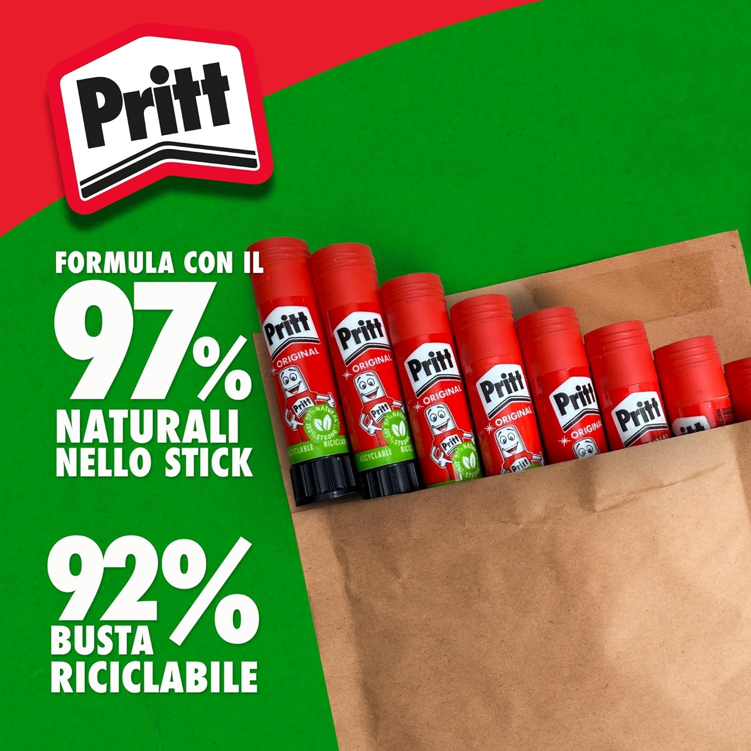 Detalle de Pritt Colla Stick 8 x 11 g — stick di colla per bambini 🖇
