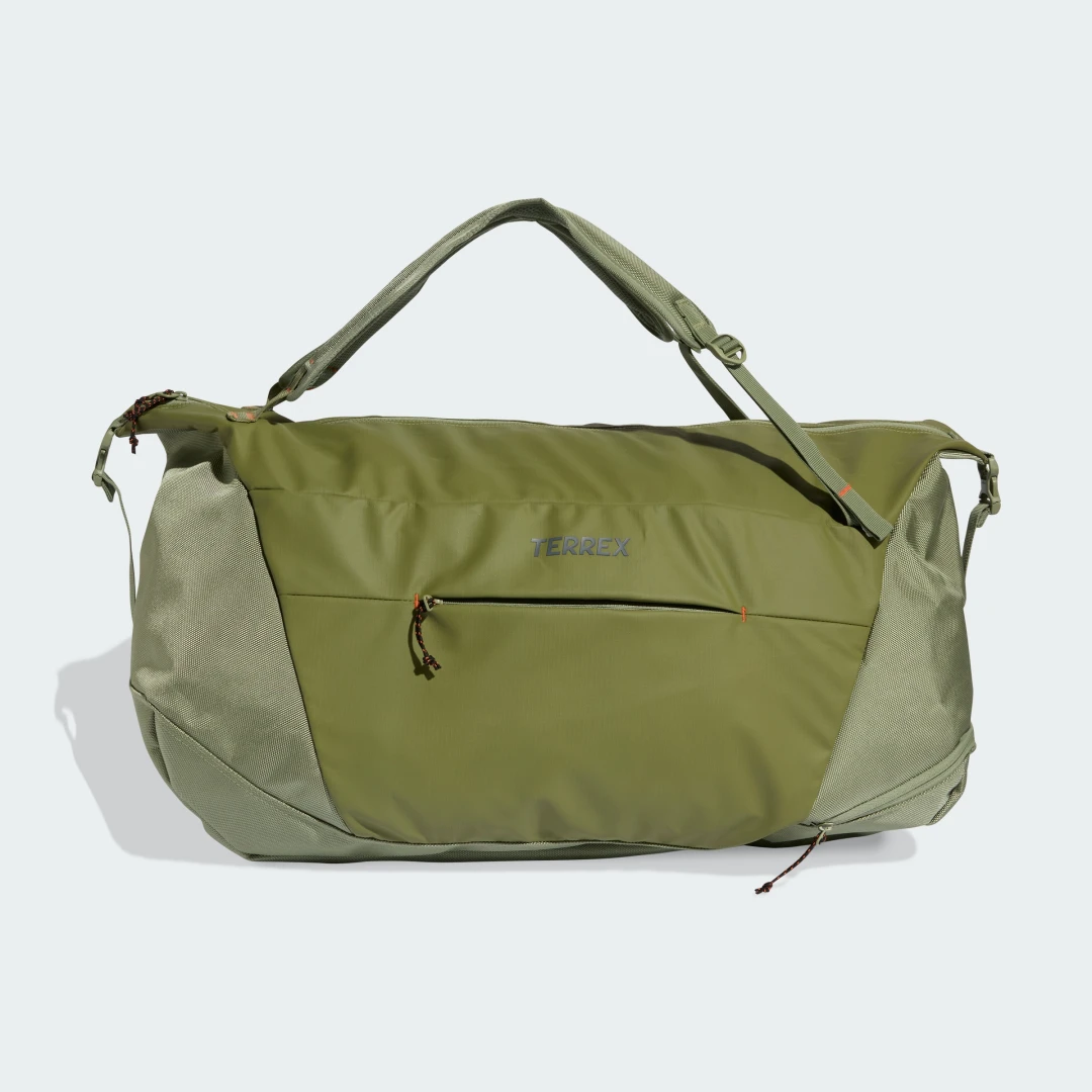 Detalle de Adidas Terrex Multi Duffel 70 L – verde, para aventuras y viajes
