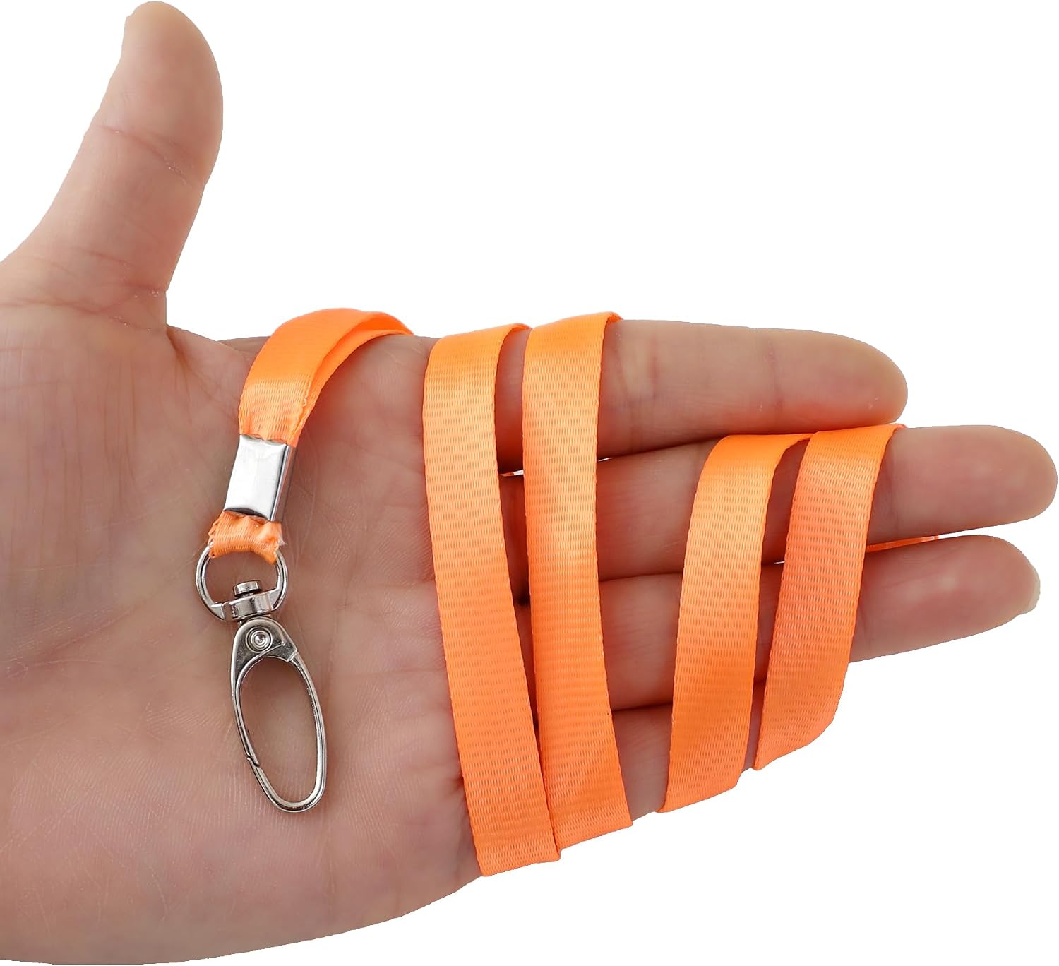 Thumbnail 6 de ROSSHINE 100pcs Orange Nylon Lanyards with 360° Swivel Hook