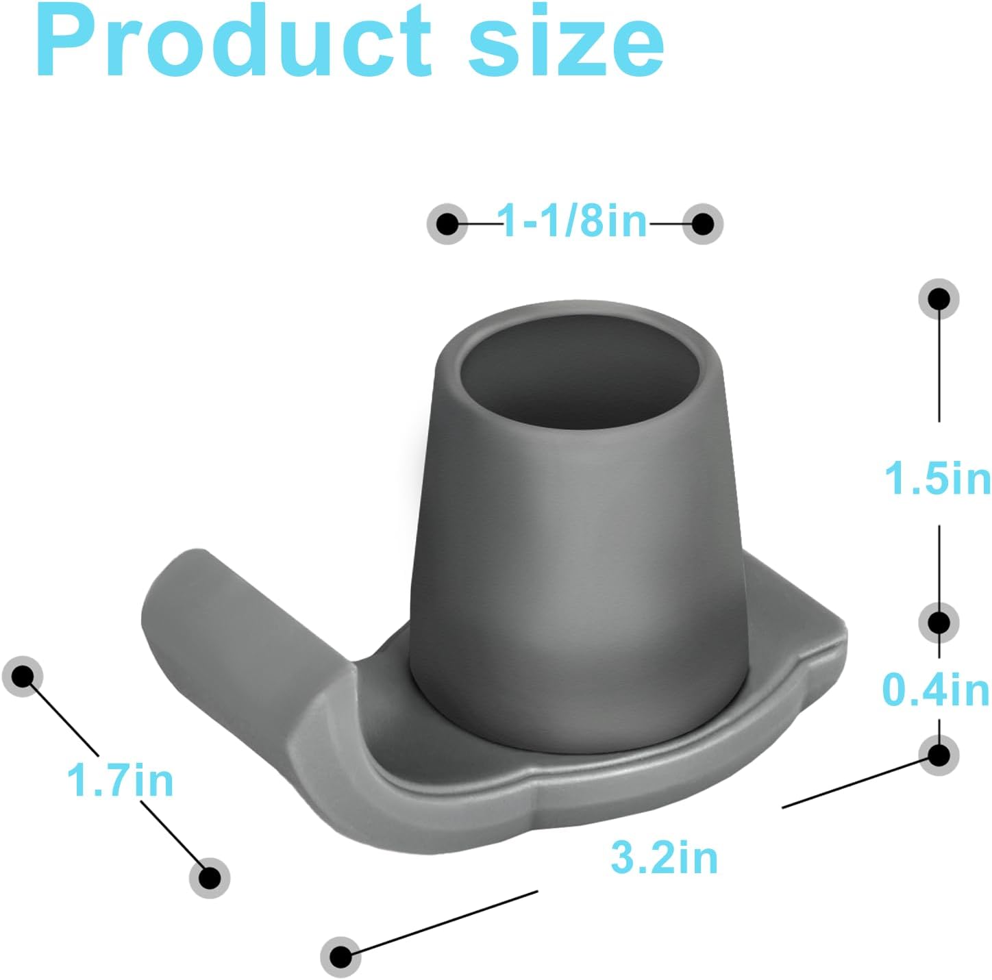 Thumbnail 6 de Dotday 4 Pack Walker Skis Glides for Folding Walkers