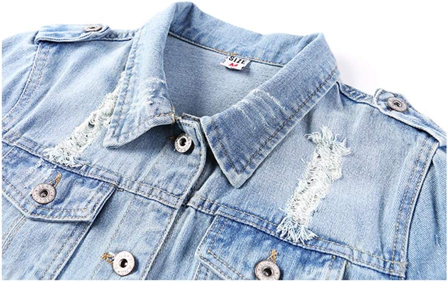 Detalle de Women’s denim jacket 3/4 sleeve, light blue