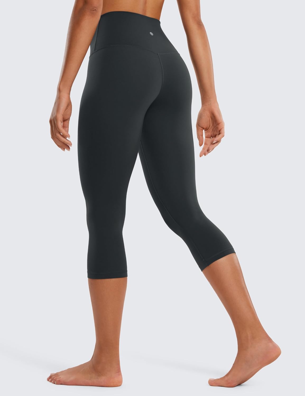 Detalle 2 de CRZ YOGA Butterluxe Femme : legging yoga capri taille haute doux et ultra extensible