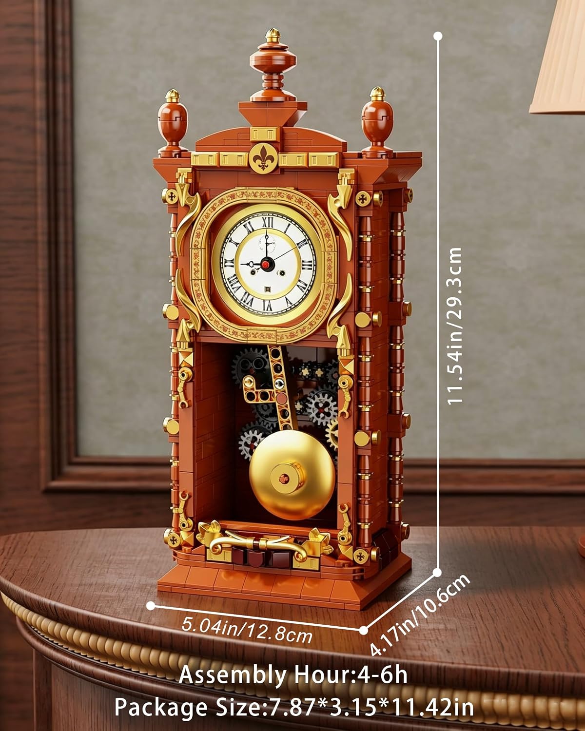 Thumbnail 6 de TYCOLE Pendulum Clock Building Block Set, 751 Bricks