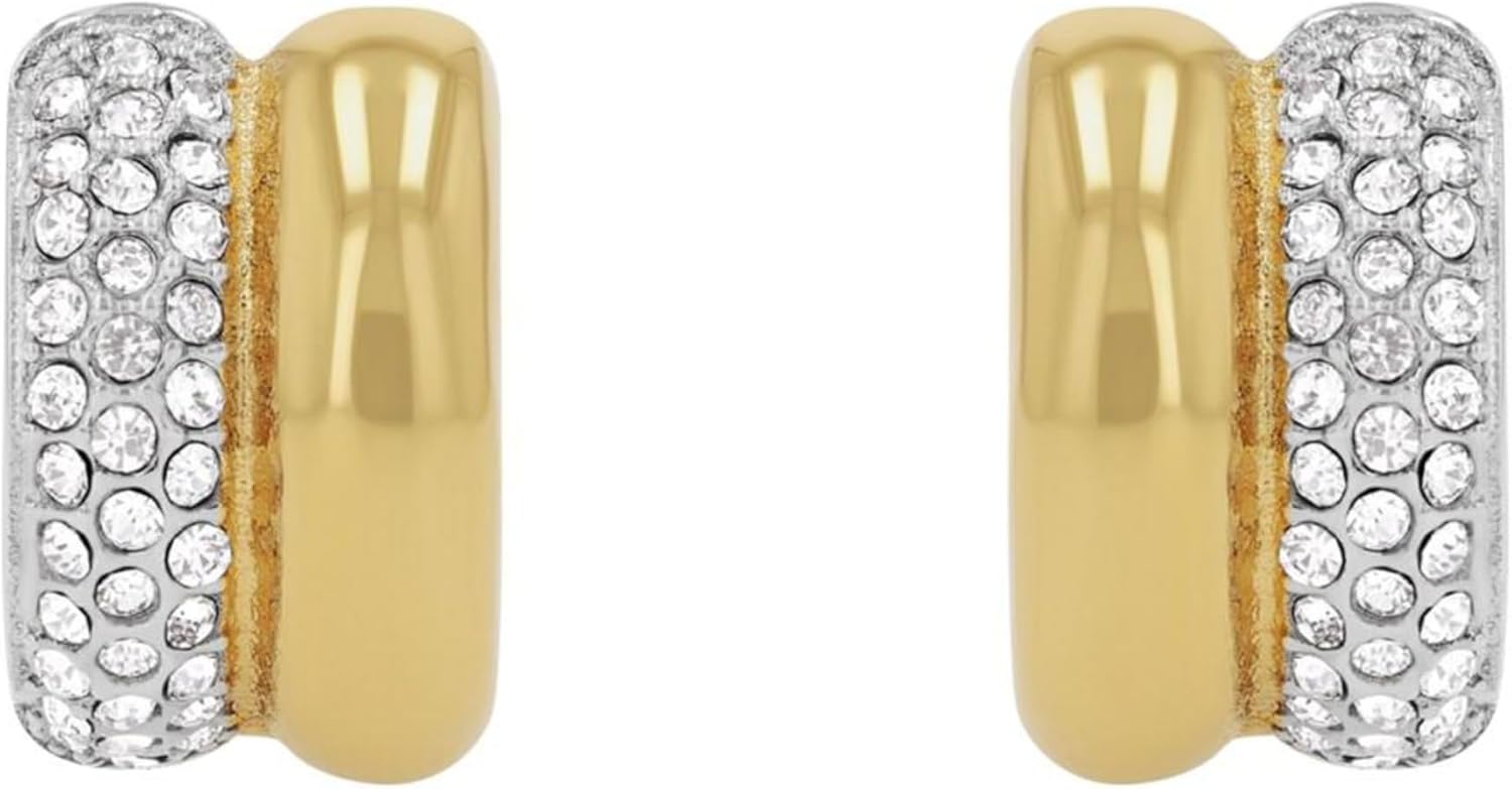 Detalle de JOOP! Creolen aus Edelstahl für Damen – mit Zirkonia, 15 × 10 mm, inklusive Schmuck Geschenkbox
